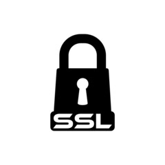 Canvas Print - Secure SSL website icon. SSL icon isolated on white background