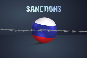 Wall Mural - Sanctions against the Russian Federation