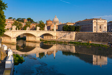 Ponte Vittorio Emanuele II Is A Bridge In Rome Constructed To Designs Of 1886 By The Architect Ennio De Rossi