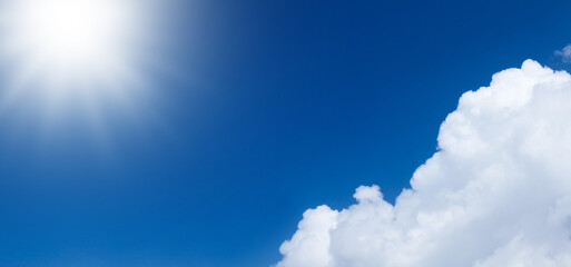 Wall Mural - blue sky with clouds
