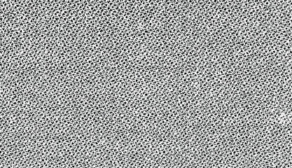 Rich, heavy fabric texture. Vector texture of weaving cloth. Grunge background. Abstract halftone vector illustration. Overlay for interesting effect and depth. Black isolated on white background.