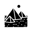 giza town glyph icon vector. giza town sign. isolated contour symbol black illustration