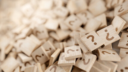Wall Mural - infinite question marks; business and life concepts. original 3d rendering