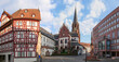Aschaffenburg, Stiftsbasilika, Rathaus und Löwenapotheke