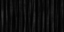 Seamless Black Theater Curtains Background. Luxurious Silky Velvet Tileable Drapes Texture. Repeat Pattern For Performance Or Promotion Backdrop. A High Resolution 3D Rendering.