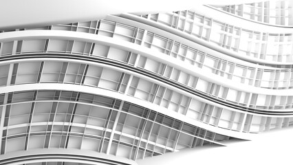 Wall Mural - abstract background with stripes or curved lines. 3d render