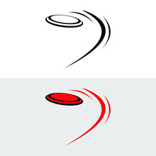 Flying Disc Vector Flat Icon. Isolated Frisbee Golf Emoji Illustration