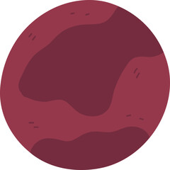 Wall Mural - mars planet cartoon illustration
