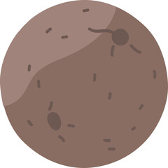 Wall Mural - mercury planet cartoon illustration
