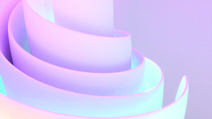 Wall Mural - abstract background pastel purple spiral swirl,flow of waves,3d rendering