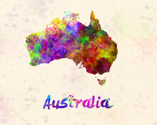 Australia  In Watercolor