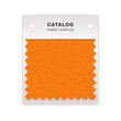 Fabric swatch textile catalog, Cloth sample Vector Illustration