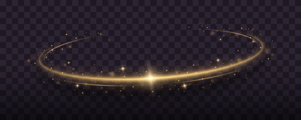 Wall Mural - confetti glittering wave. sparkling magic dust particles. christmas light effect.