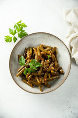 Poster - Healthy vegan green beans ragout