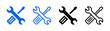 © Icons-Studio - Tool icon set. Screwdriver and wrench icon collection. Vector illustration