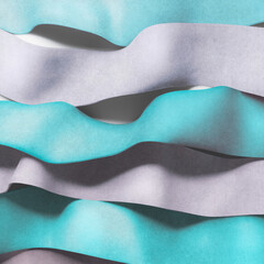 Wall Mural - Colorful wavy shapes, abstract background