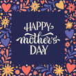 Placard with Happy Mothers Day quote
