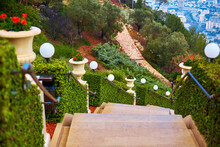 Bahai Gardens In Israel. The Most Beautiful Garden In The World