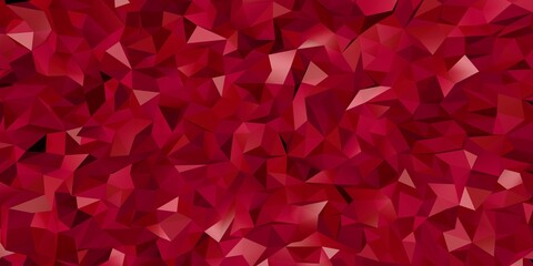 low poly background abstract triangulated background. Horizontal dynamic Red pattern. Geometric texture. Modern. Triangles.