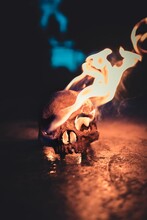 Skull Decor With Flame