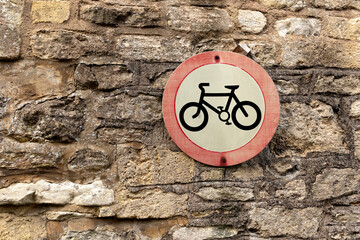 no cycling sign