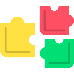 Canvas Print - Puzzle Icon