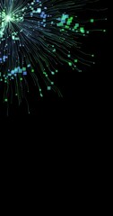 Wall Mural - abstract background with blinking particles. concept footage for data transfer and internet communic