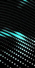 Wall Mural - abstract background with blinking particles. concept footage for data transfer and internet communic