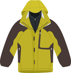 Wall Mural - climbing jacket illustration