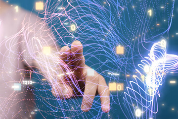 Global digital connections with technology