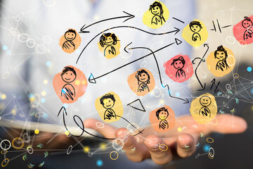 people network structure hr - human resources management and recruitment
