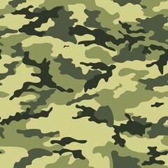 
Urban camouflage background, vector seamless army texture, modern textile illustration.