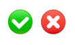 © Александр Чумин - Red and Green Check Mark Icons Button Vector Illustration