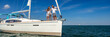 © Spotmatik - Panoramic Latin American family enjoying vacation on yacht