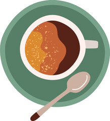 Wall Mural - coffee cup illustration