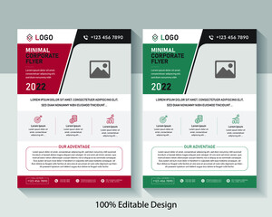 Print ready professional  business flyer premium vector template