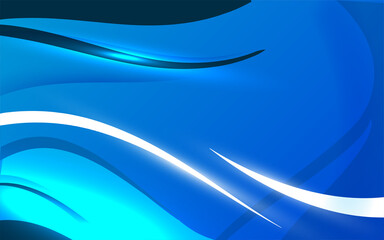 Wall Mural - Modern blue shapes background vector. 
New Shape abstract backrgound. Blue wave abstract background vector.