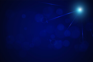 Wall Mural - Abstract blue dark glowing technology background. Elegant blue dark background with abstract sparkling glowing effect.