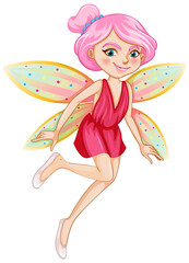 Poster - Beautiful fairy girl cartoon character