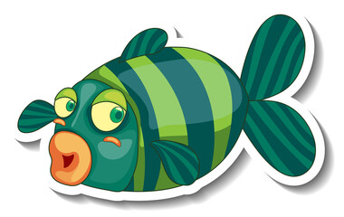 Poster - Cute fish sea animal cartoon sticker