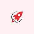 rocket logo or rocket vector