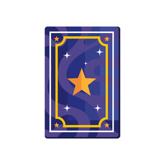 Sticker - divination card with star