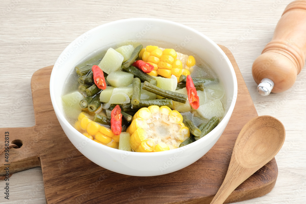 Sayur asam, sayur asem or tamarind soup is a popular traditional ...