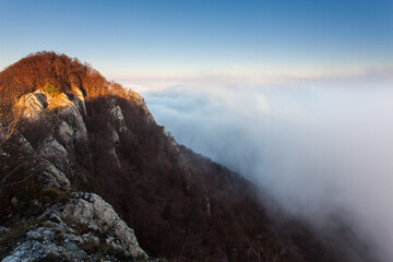 Wall Mural - mountain over clouds - vrsate, slovakia