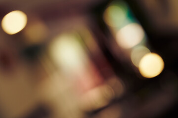 Wall Mural - Defocused Image Of Illuminated Lights At Night