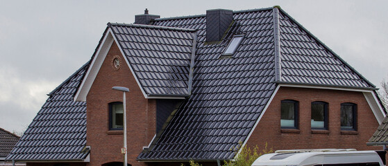 the roof of the house with nice window