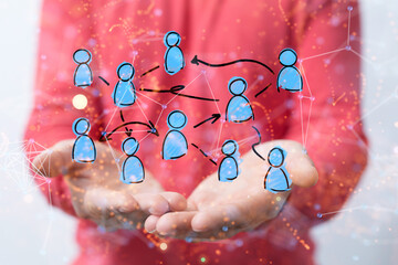 people network structure hr - human resources management and recruitment