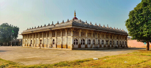 Sticker - Panoramic view of the Sarkhej Roza monument in Makarba, Ahmedabad, Gujarat, India