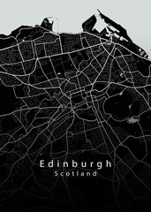 Edinburgh Scotland City Map