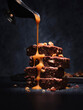 © Kai - Brownies tower with caramel sauce
